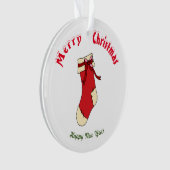 メリークリスマスハッピーニューイヤー   オーナメント (正面)
