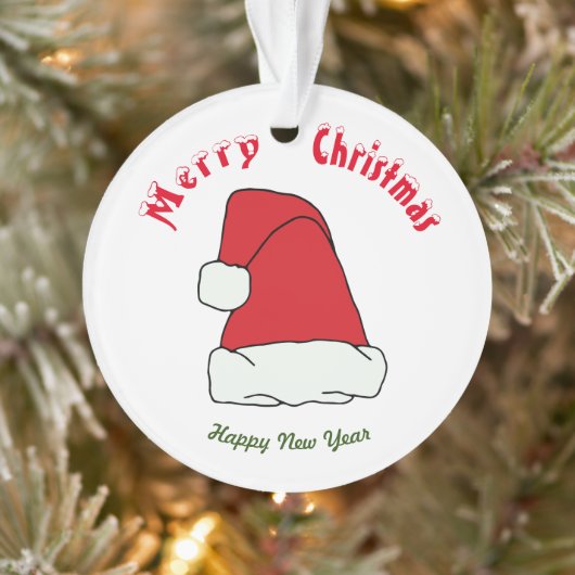 メリークリスマスハッピーニューイヤー オーナメント (ツリー)