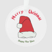 メリークリスマスハッピーニューイヤー オーナメント (正面)