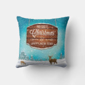 メリークリスマスハッピーニューイヤー クッション (裏面)