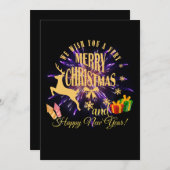 メリークリスマスハッピーニューイヤー シーズンカード (正面/裏面)