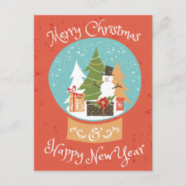 メリークリスマスハッピーニューイヤー シーズンポストカード
