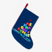 メリークリスマスハッピーニューイヤー スモールクリスマスストッキング (正面 (吊り時))