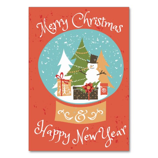 メリークリスマスハッピーニューイヤー テーブルナンバー (正面)