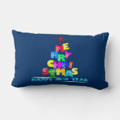 メリークリスマスハッピーニューイヤー ランバークッション (裏面)