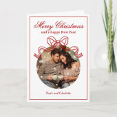 メリークリスマスハッピーニューイヤーCoquet Bow写真 シーズンカード (正面)