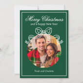 メリークリスマスハッピーニューイヤーCoquet Bow写真 シーズンカード (正面)
