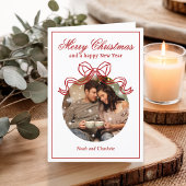 メリークリスマスハッピーニューイヤーCoquet Bow写真 シーズンカード