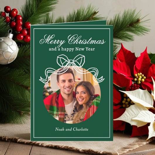 メリークリスマスハッピーニューイヤーCoquet Bow写真 シーズンカード