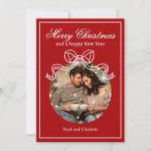 メリークリスマスハッピーニューイヤーCoquet Bow写真 シーズンカード (正面)