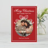 メリークリスマスハッピーニューイヤーCoquet Bow写真 シーズンカード (スタンド正面)