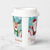 メリークリスマスハッピーニューイヤーSanta Cute 紙コップ (右)