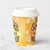 メリークリスマスハッピーニューイヤーTシャツ 紙コップ (右)