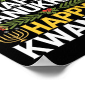 メリークリスマスハッピーハヌッカハッピークワンザ13 ポスター (角)