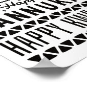 メリークリスマスハッピーハヌッカハッピークワンザ4 ポスター (角)