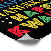 メリークリスマスハッピーハヌッカハッピークワンザ9 ポスター (角)