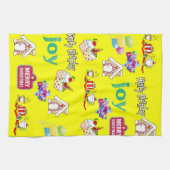 メリークリスマスハッピーバースデーキッチンハンドタオル キッチンタオル (横)