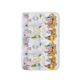 メリークリスマスハッピーバースデーシャワーマットバスルーム バスマット (正面縦)