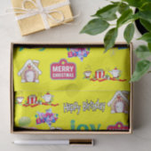 メリークリスマスハッピーバースデーティッシュペーパー 薄葉紙 (ギフト)