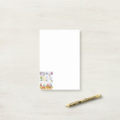 メリークリスマスハッピーバースデーフローラノート ポストイット (デスク上)