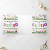 メリークリスマスハッピーバースデー三折カード 三つ折りカード (内部)