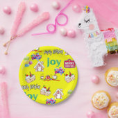 メリークリスマスハッピーバースデー紙プレート ペーパープレート (パーティー)