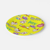 メリークリスマスハッピーバースデー紙プレート ペーパープレート (アングル)