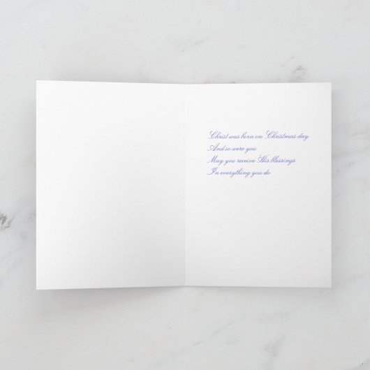 メリークリスマスハッピーバースデー シーズンカード (内部)