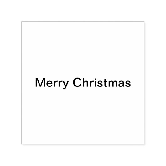 メリークリスマスハッピーホリデーシンプルミニマル セルフインキングスタンプ (デザイン)