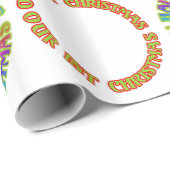 メリークリスマスハッピーホリデーズウィーズズ初めてのクリスマス ラッピングペーパー (ロールコーナー)