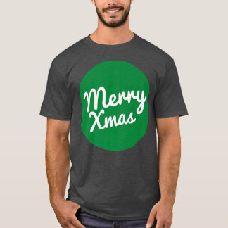 メリークリスマスハッピーホリデーズグリーティングパジャマサンタ Tシャツ