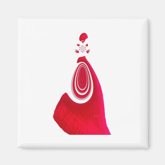 メリークリスマスハッピーホリデーホームフォークリスマス マグネット (正面)