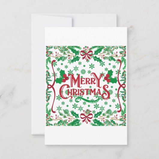 メリークリスマスハッピーホリデー セーブザデート (正面)