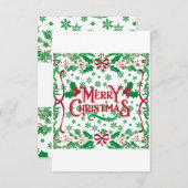 メリークリスマスハッピーホリデー セーブザデート (正面/裏面)