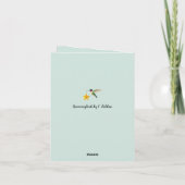 メリークリスマスハミングバードと星 シーズンカード (裏面)