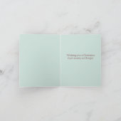 メリークリスマスハミングバードと星 シーズンカード (内部)