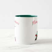 メリークリスマスハミングバード ツートーンマグカップ (中央)