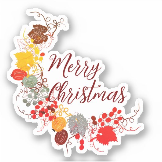 メリークリスマスハロウィン新年 シール (正面)