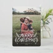 メリークリスマスハンドドロッドパインベリー写真 シーズンカード (スタンド正面)