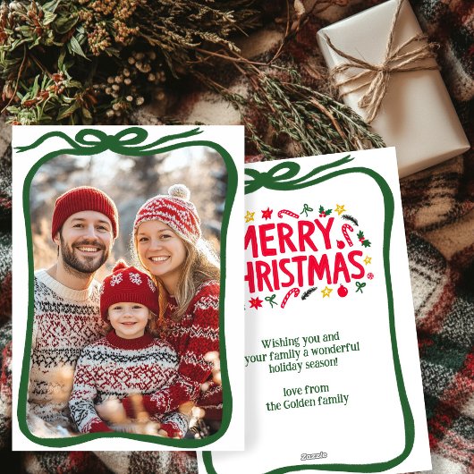 メリークリスマスハンドドローカスタムドの写真 シーズンカード