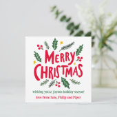 メリークリスマスハンドドローカスタムドの写真 シーズンカード (スタンド正面)