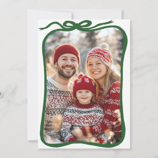 メリークリスマスハンドドローカスタムドの写真 シーズンカード (正面)