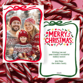 メリークリスマスハンドドロー弓カスタムの写真 シーズンカード