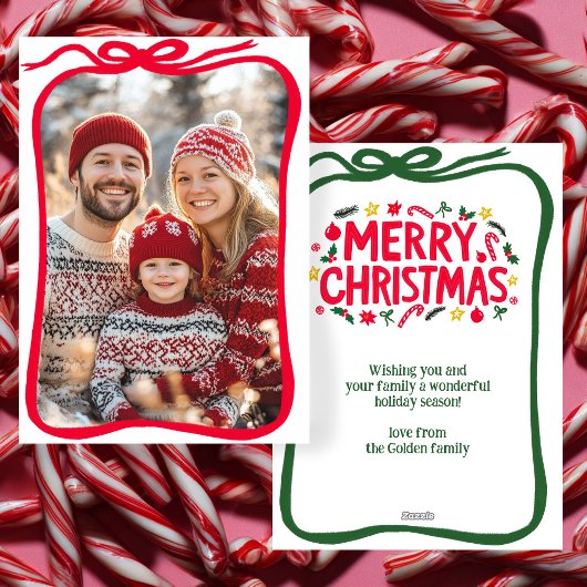 メリークリスマスハンドドロー弓カスタムの写真 シーズンカード