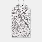 メリークリスマスハンドドロー ギフトタグ (裏面)