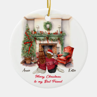 メリークリスマスハンドメイドベスティクリスマス2 セラミックオーナメント