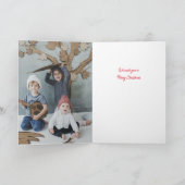 メリークリスマスハンドレタリングホットココア シーズンカード (内部)