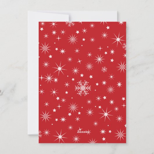 メリークリスマスハンドレター付き写真台本文字 シーズンカード (裏面)