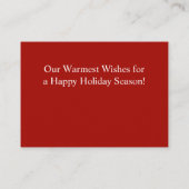 メリークリスマスハンドレットフォトカード エンクロージャーカード (裏面)