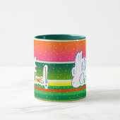 メリークリスマスハンドレット芸術的マグカップ マグカップ (中央)